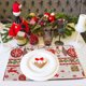 thumbnail image 4 of Manteles Individuales Navideños Fiudx para Mesa de Comedor 16,56 x 13,38 Pulgadas, 4 of 6