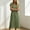 Army Green, variant on Women's Elegant Solid Color Crew Neck Short Sleeve Midi Dress – Hollow Out Detail Bohemian Beach A-Line Summer Dress White,XXL
