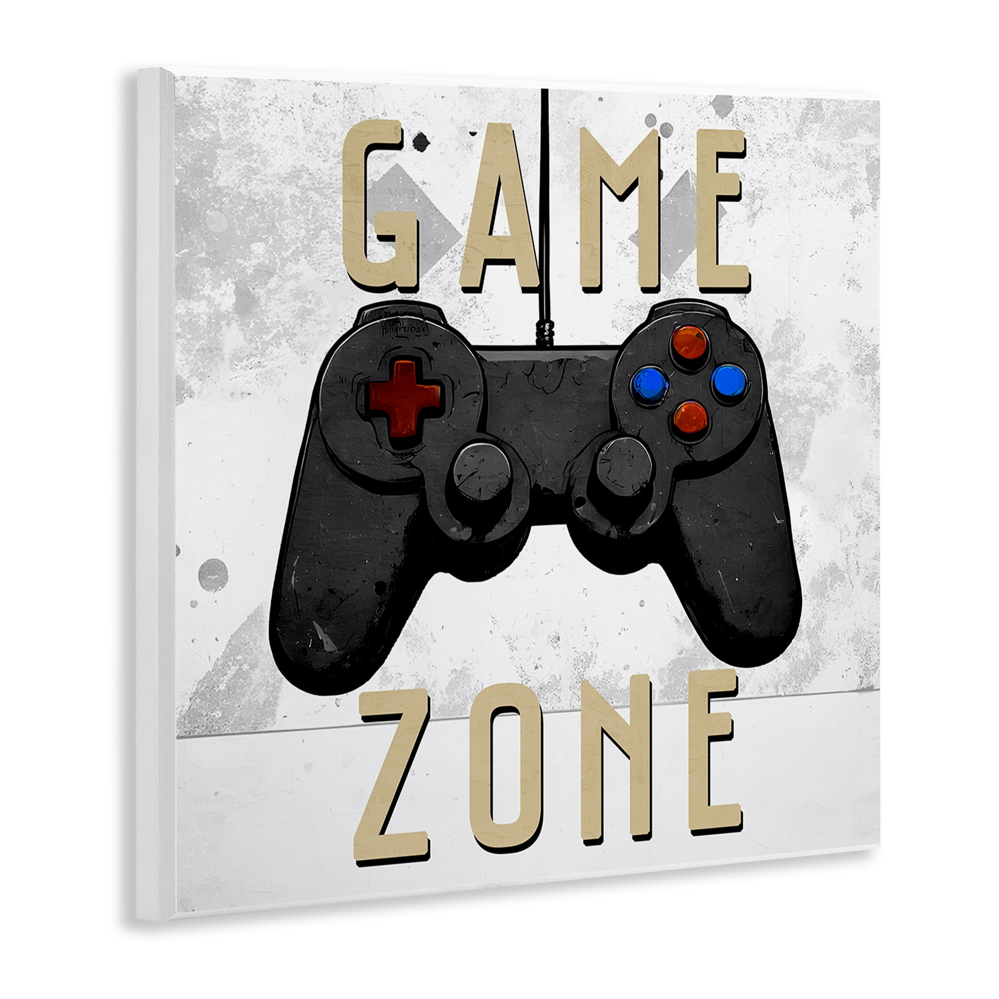Stupell Industries Game Zone Control Wall Plaque Art, design by Kim Allen