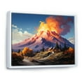 thumbnail image 2 of Designart "The Grandeur of Mount Etna in Italy" Landscapes Floater Framed Canvas Print, 2 of 7