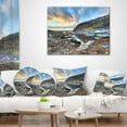 thumbnail image 3 of Designart Vatnajokull Glacier Trail Iceland - Seashore Throw Pillow - 16x16, 3 of 4