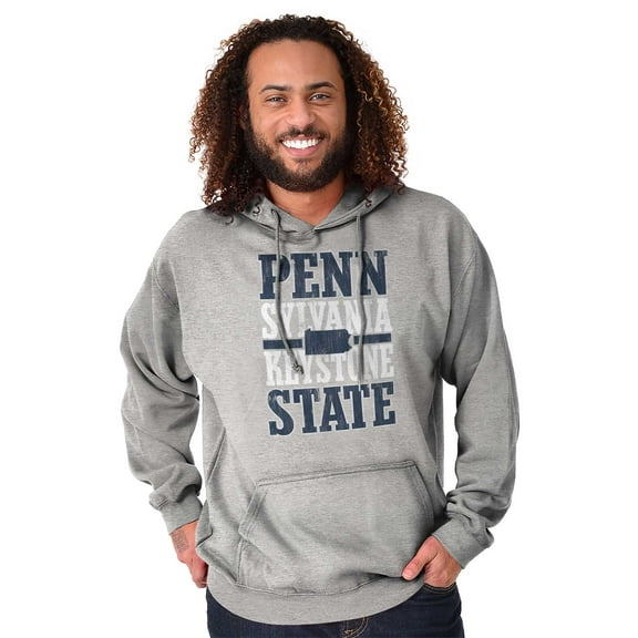 Pennsylvania PA Keystone State Shape Unisex Plus Fleece Graphic Hoodie Brisco Brands 2X