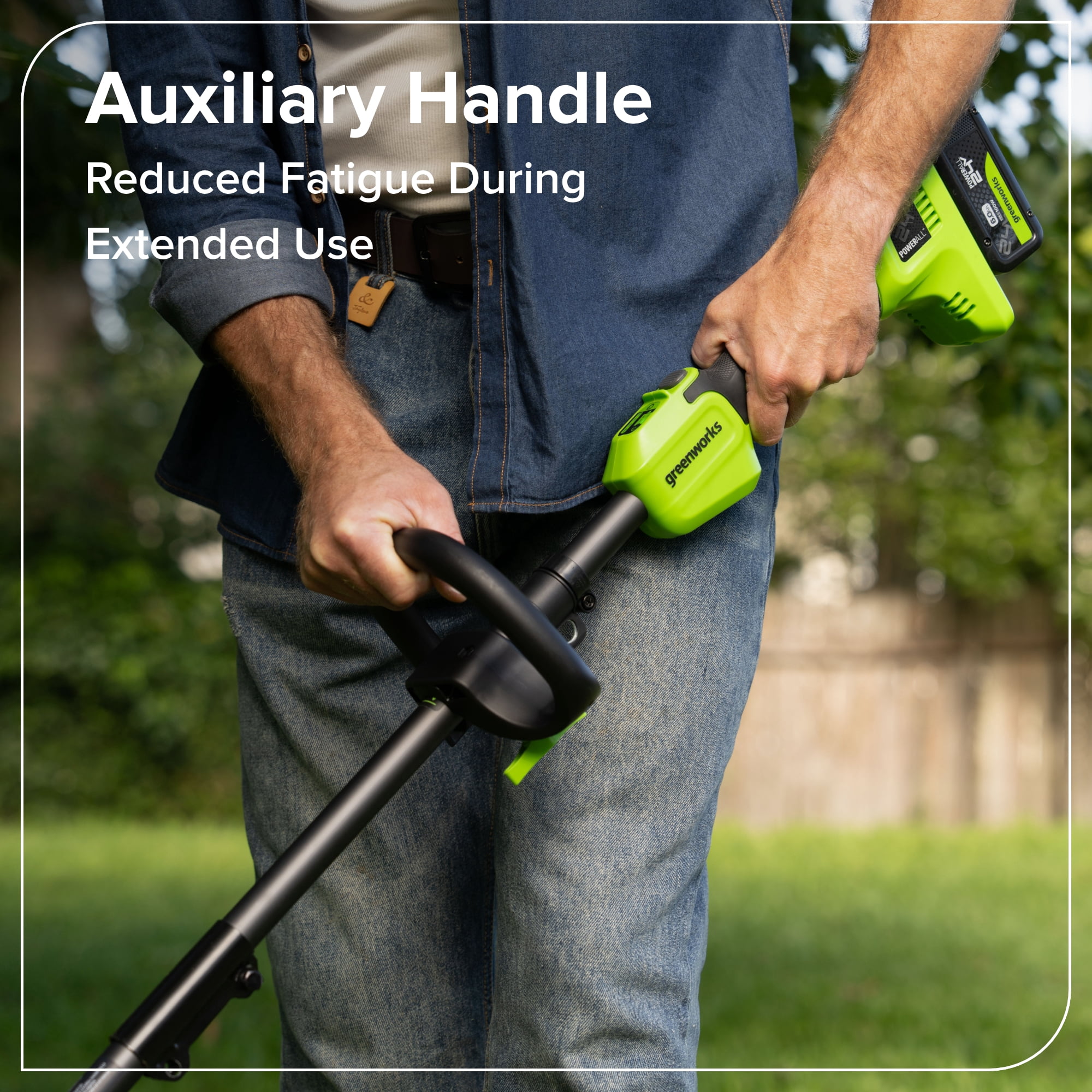 Greenworks 24V 15" Brushless String Trimmer, 0.080" Dual Line, Quick Load (Tool Only, Battery and Charger Not Included)