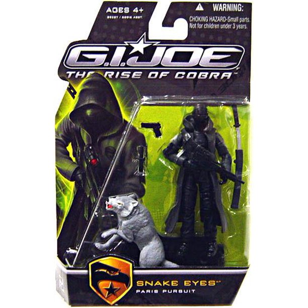 GI Joe The Rise of Cobra Snake Eyes Action Figure [Paris Pursuit, Gray