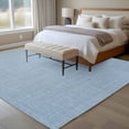 thumbnail image 5 of Vintage Sky Blue Large Area Rugs for Bedroom Living Room, Soft Non Slip Carpet Bedside Rug, Farmhouse Retro Solid Color Linen Texture Rectangular Floor Cover Kitchen Accent Rug 6'x9' for Office, 5 of 9