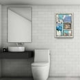 thumbnail image 4 of Bathroom Decor Flower Wall Art Bathroom Pictures Wall Decor Relax Soak Unwind Bathroom Sign Canvas Painting Prints Artwork Home Decorations Framed for Bedroom 12inx16in, 4 of 6