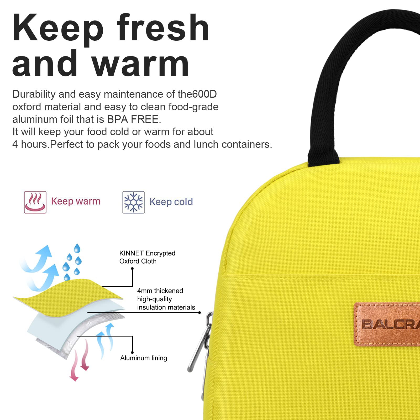 Premium and Convenient hard plastic tote handle bag –