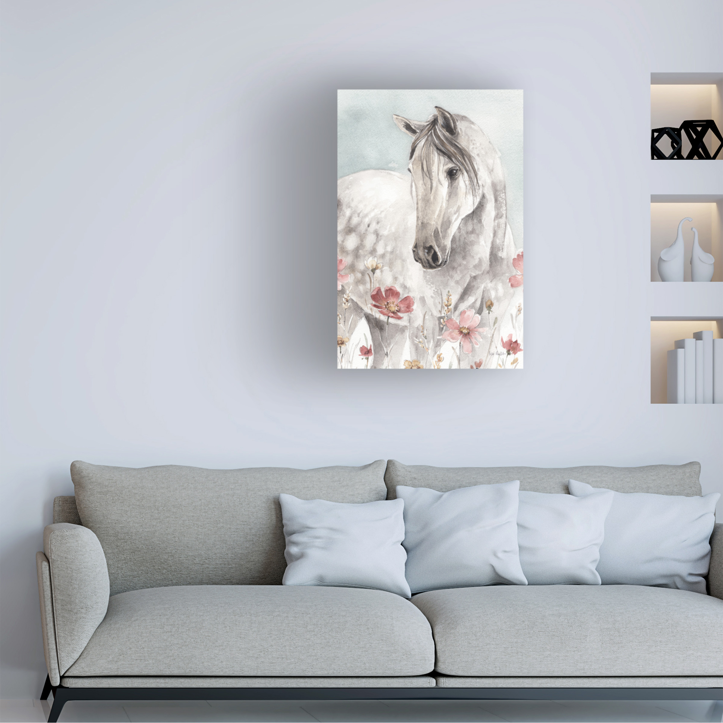 Trademark Fine Art 'Wild Horses I Crop' Canvas Art by Lisa Audit