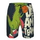 thumbnail image 3 of Balery Dinosaur Basketball Player Traje de Baño Estilo Hawaiano para Hombre, Shorts de Secado Rápido con Bolsillos-XX-Large, 3 of 6