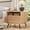 Natural Oak, variant on RedLemon 24" Nightstand with Charger Station, Mid Century Modern Fluted End Table with 2 Drawers, Wooden Side Table with Open Cubby Storage for Living Room, Bedroom, Office (Natural Oak)