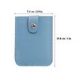 thumbnail image 2 of HOMEIORA 1pc RFID Blocking Credit Card Holder Pocket Purse Case Security Wallet, Faux Leather Slim Wallets for Women, Blue, 2 of 7