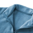 thumbnail image 5 of Boys Girls Fleece Jackets No Hood Casual Winter Warm Sherpa Fuzzy Coat Full Zip Pocketed Long Sleeve Outerwear, Sky Blue 1 Years, 5 of 7