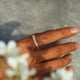 thumbnail image 4 of Anillos De Margaritas Pequeñas Vintage Para Mujer, Anillo De Apertura Ajustable, Joyería Femenina, Regalo Para Navidad, Cumpleaños, Día De San Valentín Methold AP005735-00, 4 of 6