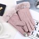 thumbnail image 3 of Guantes de mujer en otoño e invierno a prueba de viento Warm Plus Velvet Gloves Afortunado Sencillez, 3 of 3