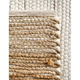 thumbnail image 6 of Unique Loom Chindi Jute Collection Area Rug (3' 3" x 5' 1" Rectangle Natural/Ivory), 6 of 6