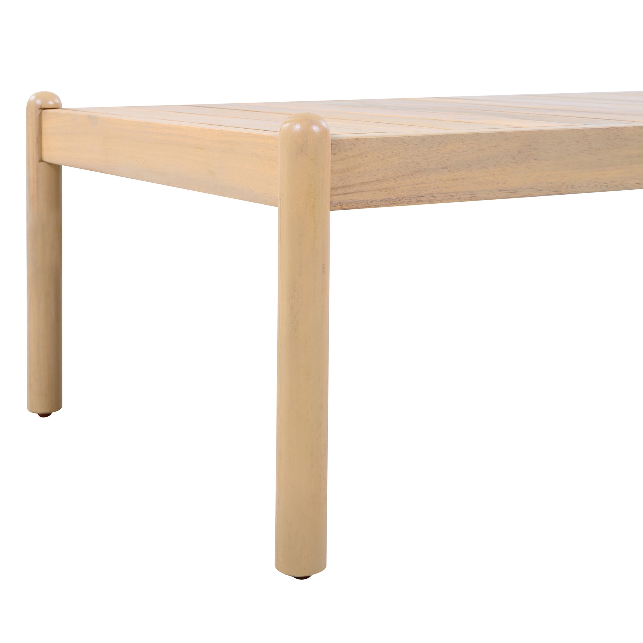 Christopher Knight Home 39" Contemporary Outdoor Acacia Wood Slatted Coffee Table, Light Teak