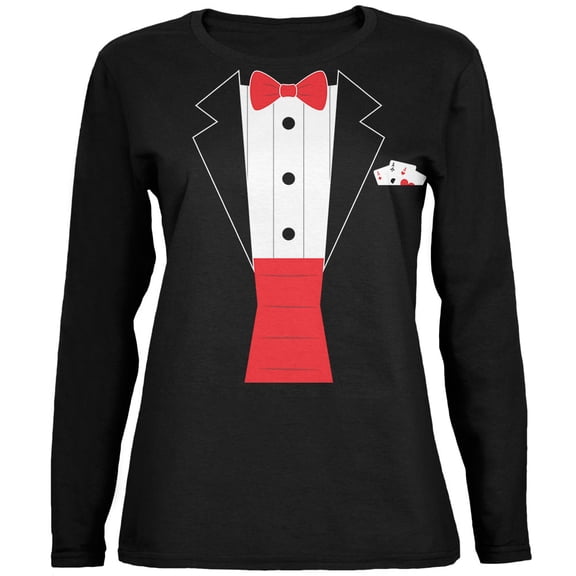 Halloween Magic Magician Costume Womens Long Sleeve T Shirt