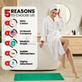 thumbnail image 5 of Premium Cotton Banded Green Bath Mats Pack of 2, 22x34 inches [Not a Bathroom Rug] - Infinitee Xclusives, 5 of 12