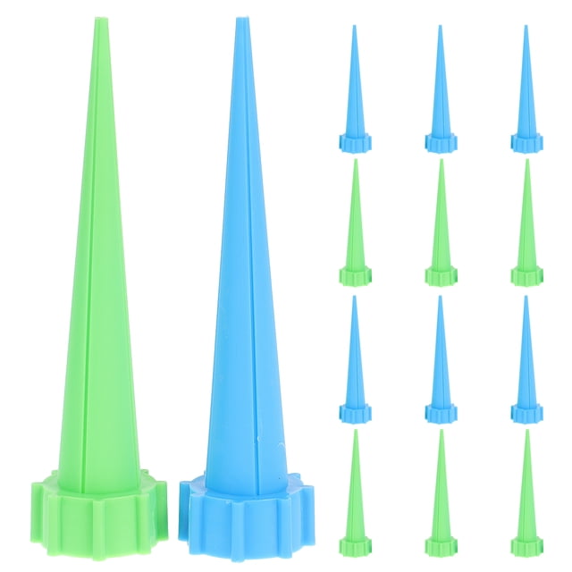 SHISUYAN 16Pcs Plastic Self Watering Device Auto Drop Irrigation Water Seepage Device Plant Watering Tool For Home Blue Green