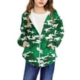 thumbnail image 5 of YUNAFFT Boys Girls Hooded Sweatshirt Camo Print Full-Zip Casual Sporty Design Military Streetwear Urban Style, 5 of 8