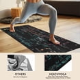 thumbnail image 4 of Math Equations Chemical Structures Black Pattern Hot Yoga Mat Towel Non Slip for Hot Yoga - Quick-Drying Yoga Mat Cover with 4 Corner Pockets with Travel Bag - Hot Yoga Towel Non Slip 74"x26", 4 of 6
