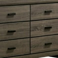 thumbnail image 3 of Dresser with Black Rectangular Pulls Gray - Saltoro Sherpi, 3 of 5