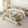 thumbnail image 3 of Erosebridal Bear Tent Camping Quilt Full, Happy Camping Full Bedspread Sets for Boys and Girls, 3 Pieces, 3 of 7