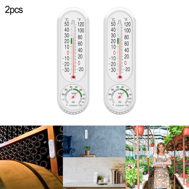 Large Outdoor Wall Analog Patio Thermometer /Mounting Bracket Temperature  Reader