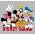thumbnail image 2 of Junior's Mickey & Friends Disney Squad Group Shot  Graphic Tee Athletic Heather 2X Large, 2 of 3