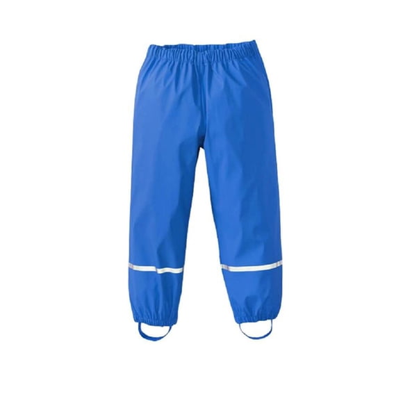 Outfmvch Baby Pants Women's Pants Children's Thin Waterproof Windproof and Breathable Outdoor Rain Pants Men's Pants Blue 122-128