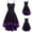 Purple, variant on Women's Gothic Lace Dress with Corset Spaghtti Strap Swing Cocktail Dress Formal Punk Hippie Dresses Plus Size Medieval Renaissance Retro Costume