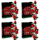 thumbnail image 1 of Romántico Ramo Rosas Bloques Construcción Juego Ladrillos para El Día San Valentín Rojo, 1 of 9