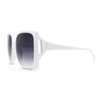 thumbnail image 4 of Womens Mod Oversized Rectangle Chic Sunglasses White Smoke, 4 of 4