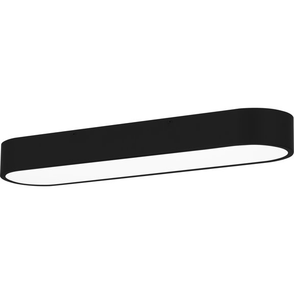 Wesley Integrated LED Matte Black Flush Mount Light