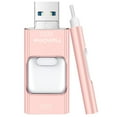 thumbnail image 1 of Unidad flash ZARMST de 256 GB, 4 en 1, USB tipo C para iPhone, rosa, 1 of 8