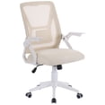 thumbnail image 1 of Silla de oficina VECELO con respaldo medio, giratoria, ergonómica, malla beige, 1 of 7