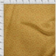 thumbnail image 3 of oneOone Cotton Silk Mustard Yellow Fabric Geometric Texture Fabric For Sewing Printed Craft Fabric By The Yard 42 Inch Wide, 3 of 4