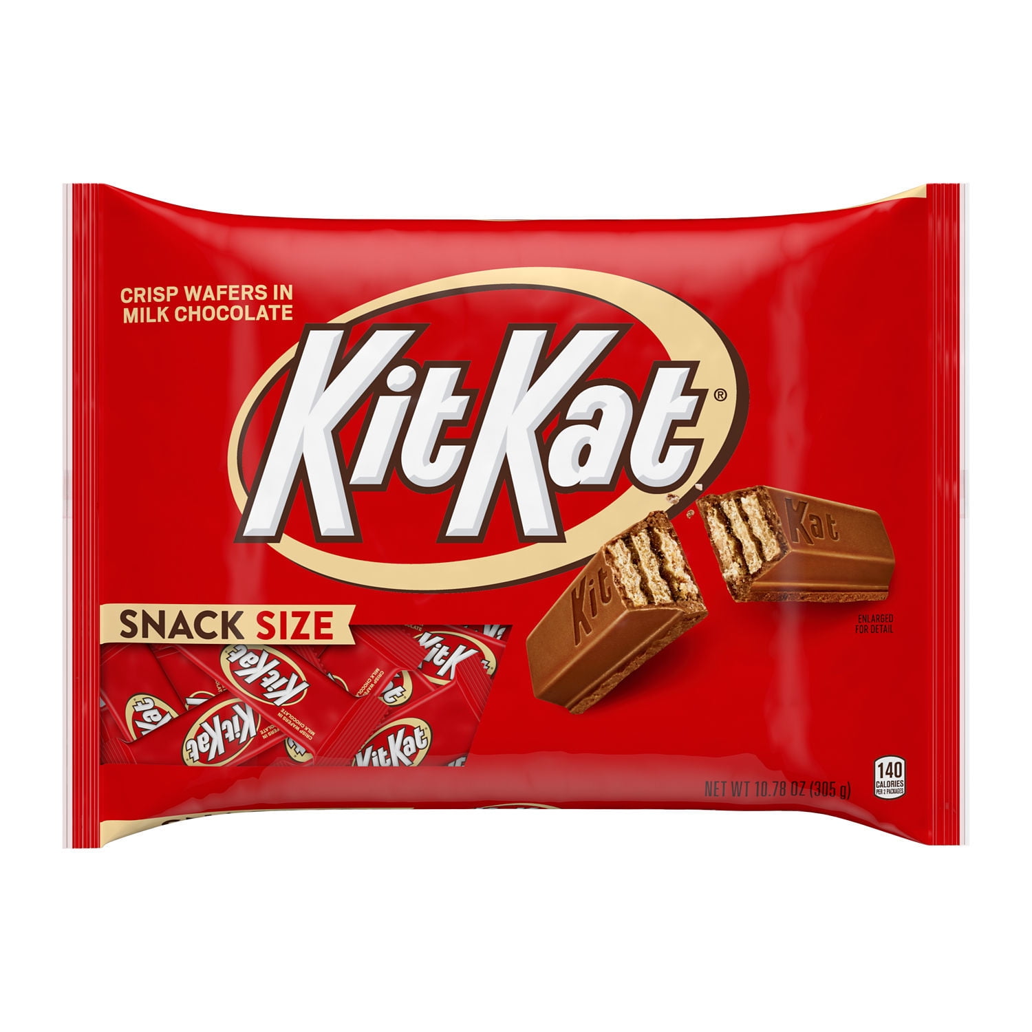 KIT KAT Milk Chocolate Snack Size, Easter Wafer Candy Bars Bag, 10.78 oz