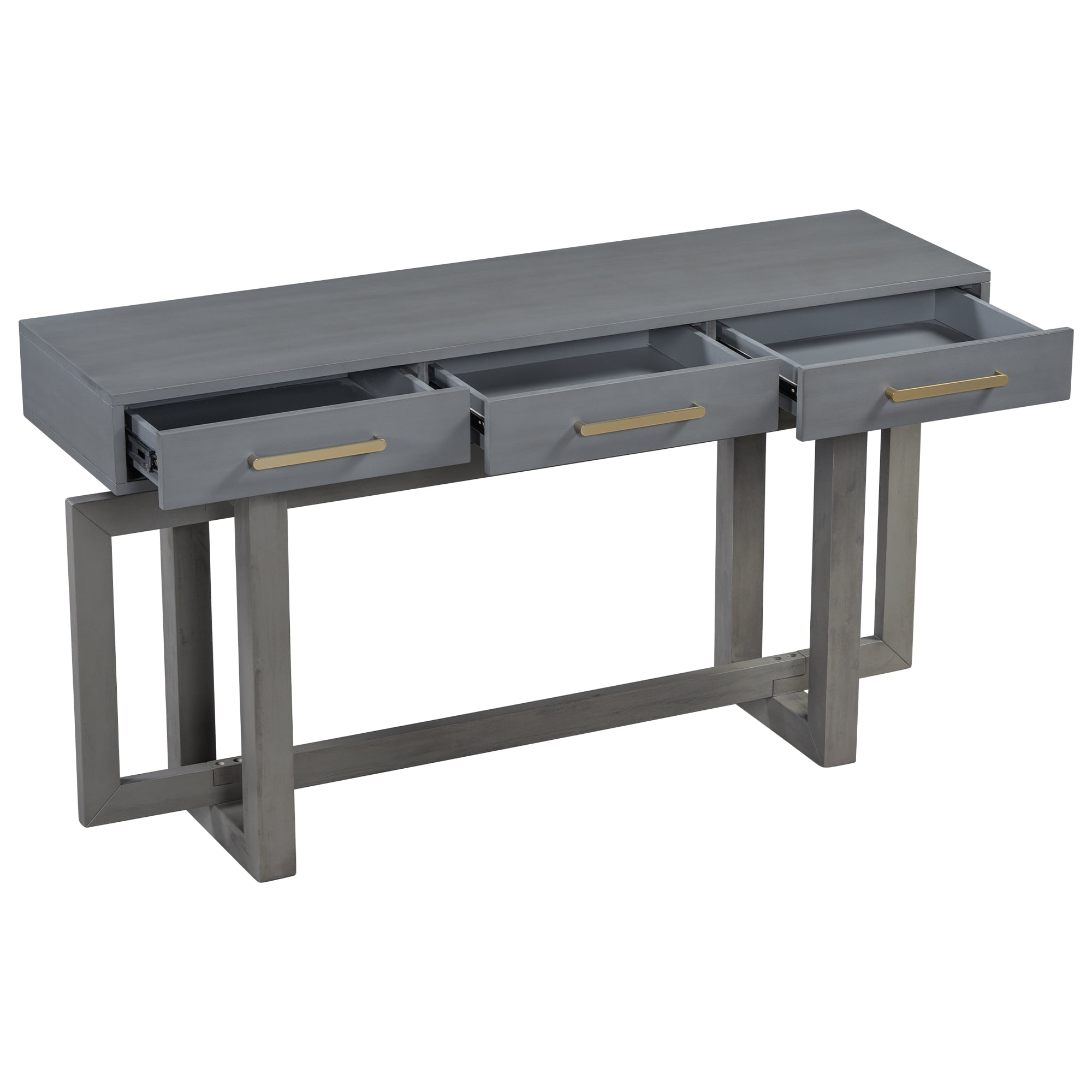 Elegant Console Table with Three Drawers, Extra Long Entryway Table for Entryway, Hallway, Living Room, Foyer, Corridor