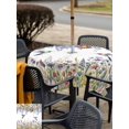 thumbnail image 5 of Outdoor Tablecloths with Umbrella Hole & Zipper, Watercolor Floral 60x60 Inch Square Tablecloths, Spring Daisy Sunflowers Wisteria Hummingbird Waterproof Table Cloth, Patio/Pool/Picnic Table Covers, 5 of 8