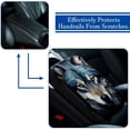 thumbnail image 5 of Wolf Soft Comfortable Furry Printed Car Armrest Cover 12.5x8.2 Inch - Armrest Accessories Car Armrest Mat, 5 of 6