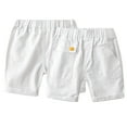 thumbnail image 6 of WOLLED Kids Baby Shorts Pants Boys Pure Colour Pocket Flap Shorts 1-8Y Toddler Fashionable Elastic Trousers, 6 of 7