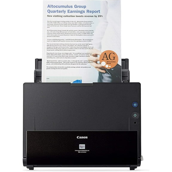 Restored Canon imageFORMULA DR-C225W II Office Document Scanner with USB Connectivity Technology - 600dpi (Refurbished)