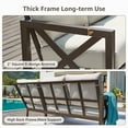 thumbnail image 6 of NATURAL EXPRESSIONS 6 Pieces Patio Furniture Sets, Metal Outdoor Sectional Furniture L Shape Patio Conversation Sets,Highback Frame,Metal Table,Large Waterproof Cover, 6.5" Olefin Cushions, 6 of 8