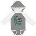 thumbnail image 3 of Inktastic My Mom is my Hero- Ovarian Cancer Awareness Boys or Girls Long Sleeve Baby Bodysuit, 3 of 5