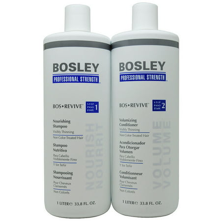 Bosley Bos Revive Shampoo & Conditioner 1 Liter for Non Color-Treated