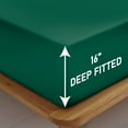 thumbnail image 2 of IR Imperial Rooms Fitted Sheet Deep Pocket Extra Soft Brushed Microfiber 1800 Series Emerald/Green King, 2 of 7