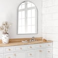 thumbnail image 1 of KOSSMAI Arch Wall Mirror with Metal Frame 24"X36" For Bathroom, Dining Room, Living Room, Entry Silver, 1 of 5