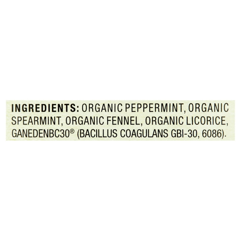 Great Value Organic Peppermint & Spearmint Probiotic Herbal Tea, 0.68 oz, 16 Ct