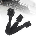 thumbnail image 2 of PCIe 8Pin Female to Two 8Pin (4+4) Male PCIExpress Power Adapter 8Pins CPU 8Pins Extension Cable, 2 of 5